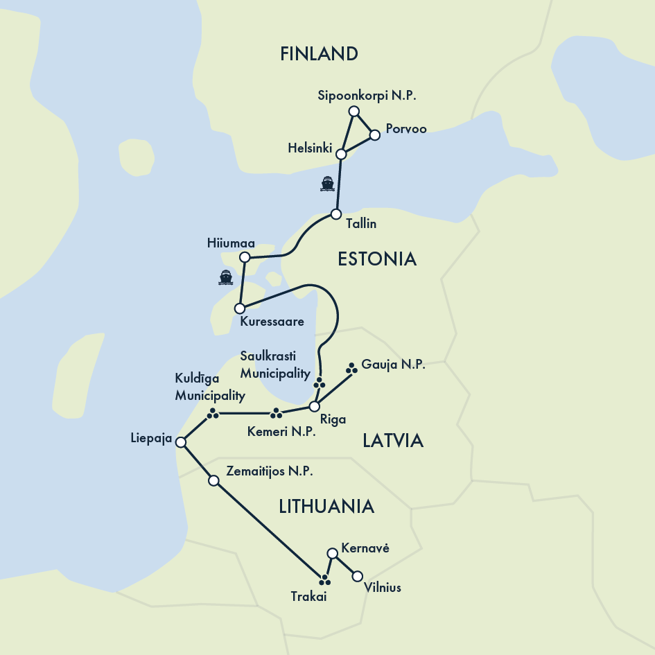 Walks of the Baltics and Finland