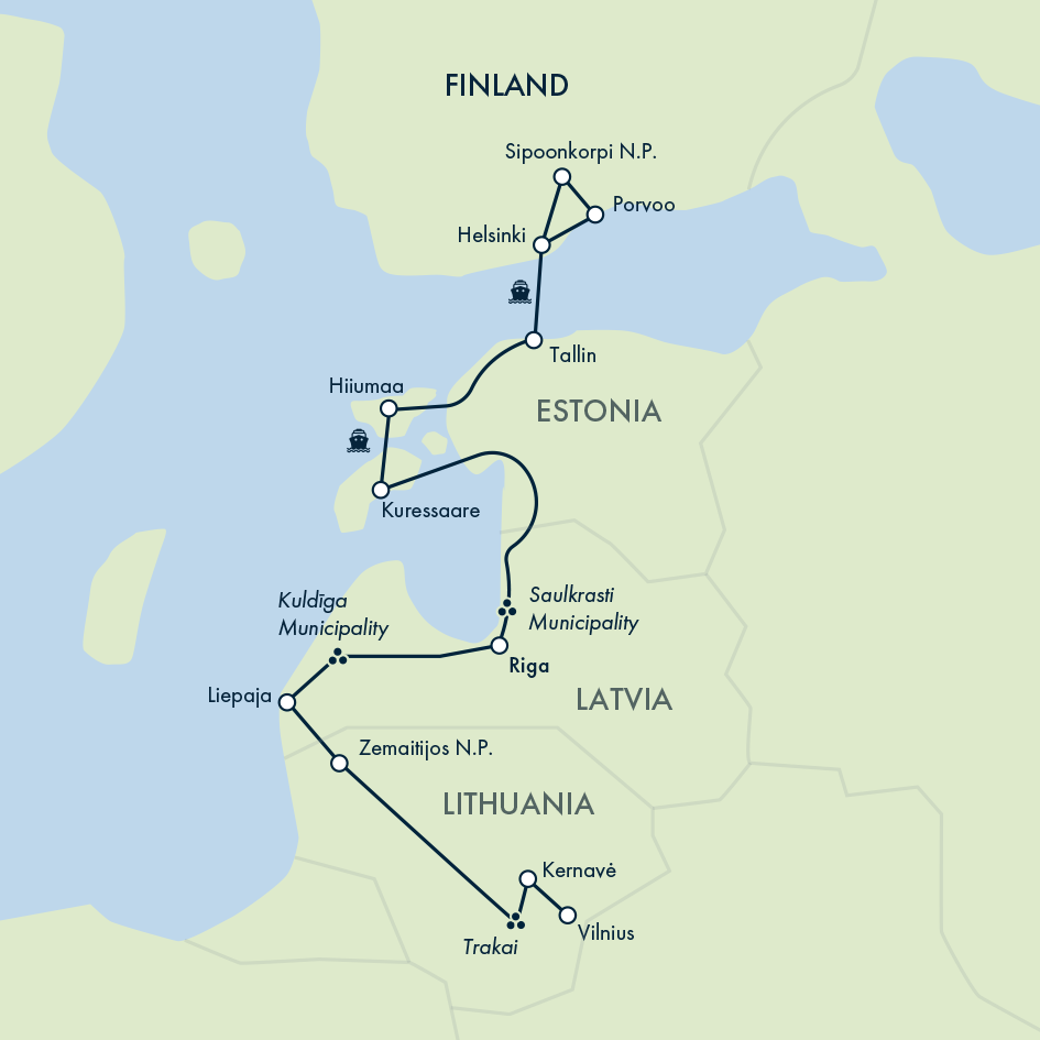 Walks of the Baltics and Finland