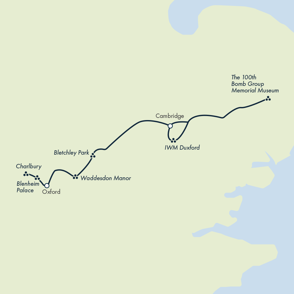 Cambridge to Oxford: WWII & Colleges – Private Group Adventure