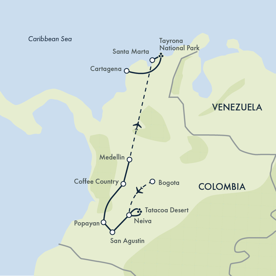 Colombia: Culture, Coffee & Caribbean