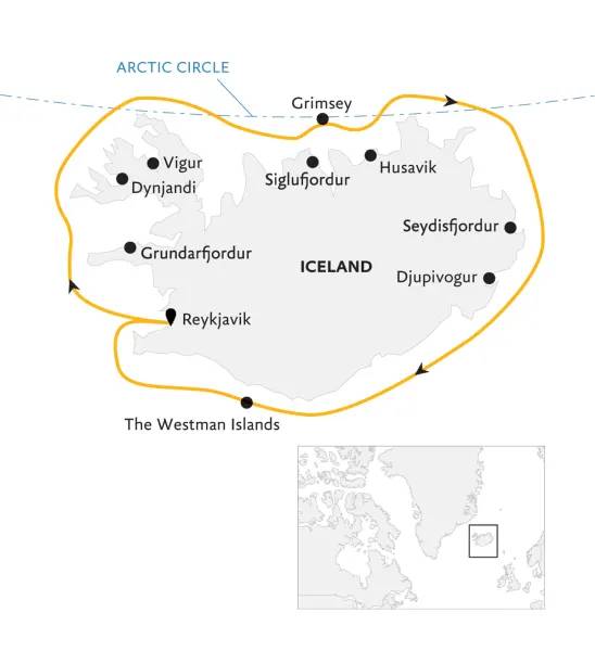 Iceland Circumnavigation: Mountains, Volcanoes and Waterfalls
