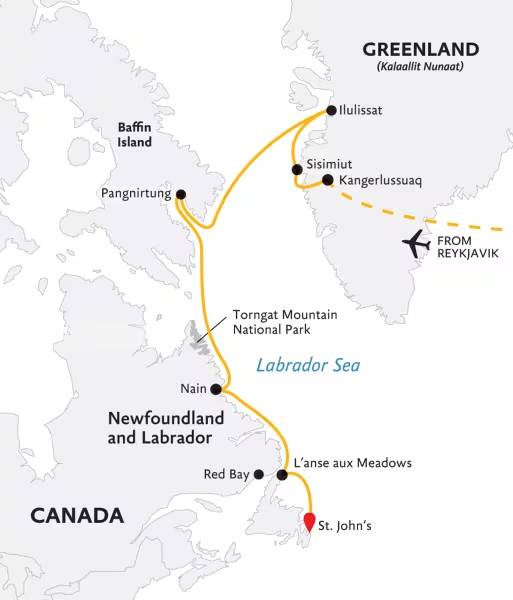 Greenland to Newfoundland: Mountains, Wildlife and Viking History