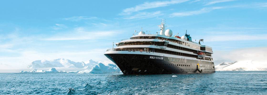 World Voyager Ship aerial Antarctica