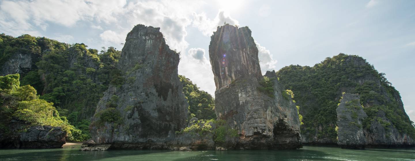 Thailand beach rocks