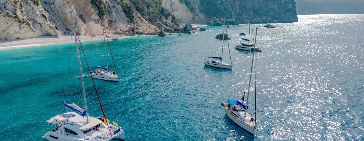 Sunsail Yachten in Lefkas