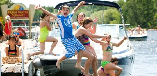 Swimming fun on the Trent-Severn