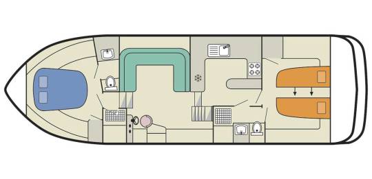 Plattegrond van de Royal Mystique B
