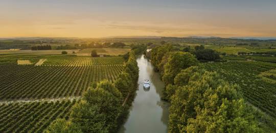 Vista aérea del Canal du Midi