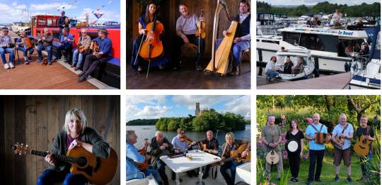 The Carolan Collective brengt traditionele Ierse muziek aan boord van een Le Boat-vaarvakantie in Ierland.