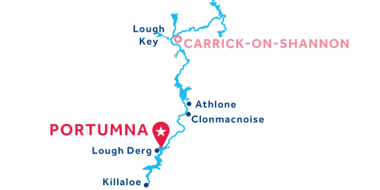 Portumna base location map