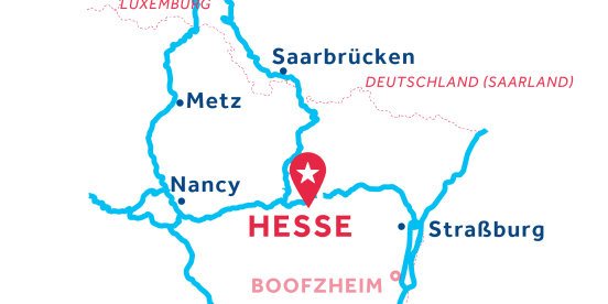 Karte zur Lage der Basis Hesse