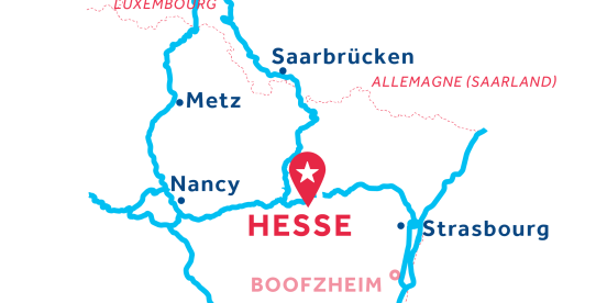 Carte de situation de la base de Hesse