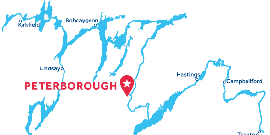 Peterborough base location map