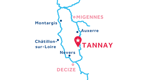 Piantina della base di Le Boat a Tannay