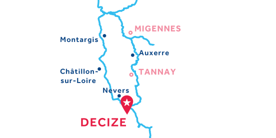 Piantina della base di Le Boat a Decize