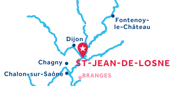 Piantina della base di Le Boat a Saint-Jean-de-Losne