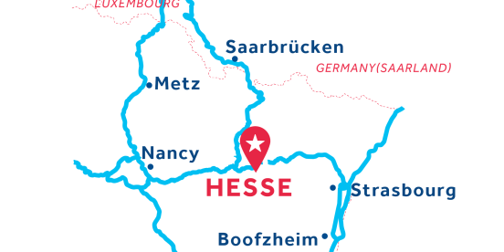Hesse base location map