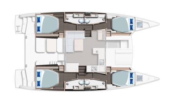 Moorings 4200 4-Cabin layout