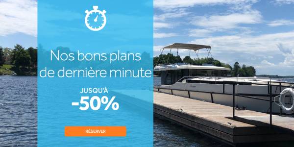 Votre croisière de dernière minute en bateau sans permis