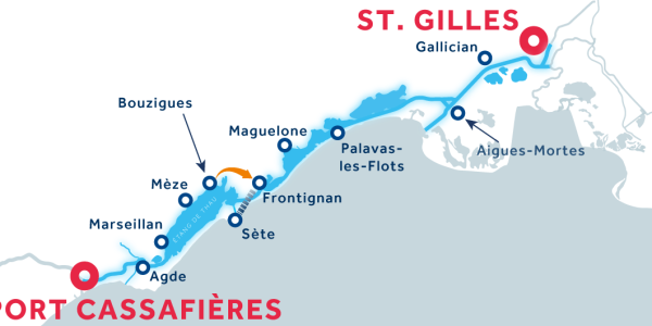 Bouzigues > Frontignan map