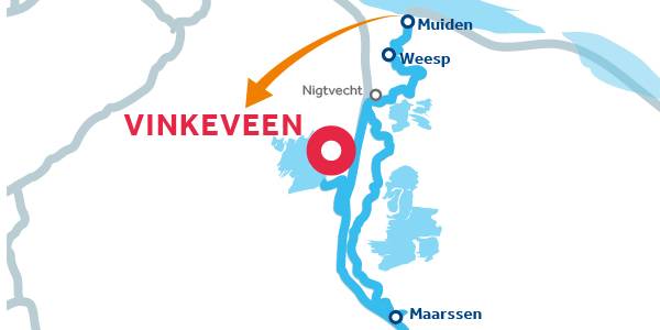 Vinkeveen andata e ritorno lungo il Vecht