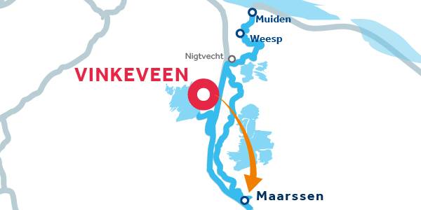 Vinkeveen andata e ritorno lungo il Vecht