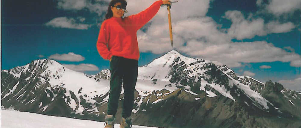 Valerie on Stok Kangri