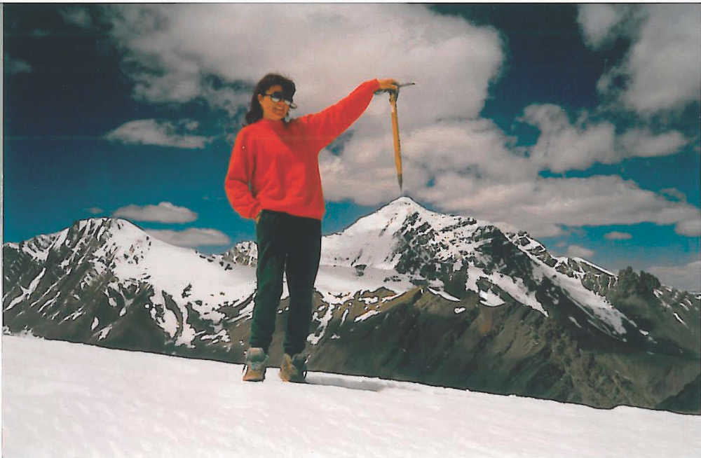 Valerie on Stok Kangri