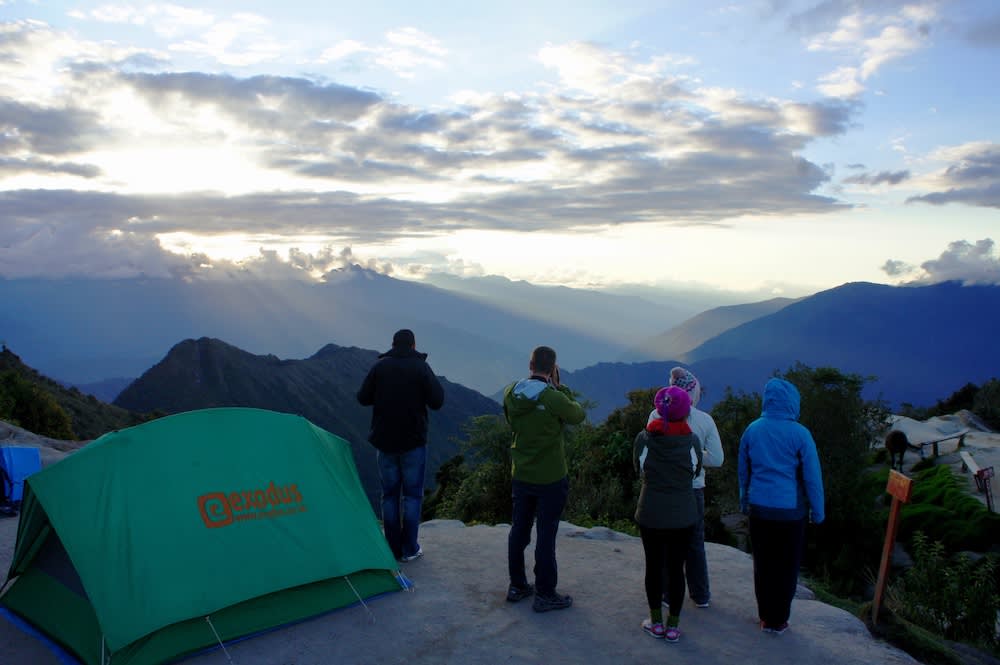 Inca Trail camping - Phuyupatamarca Camp