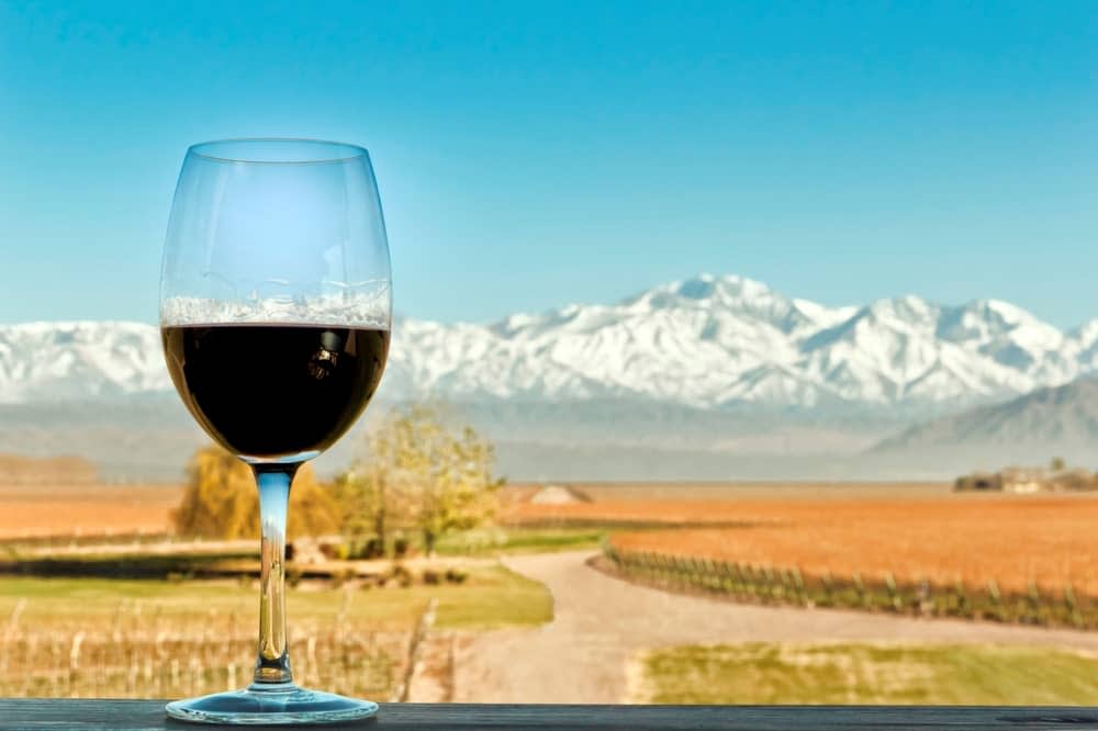 malbec and mountains