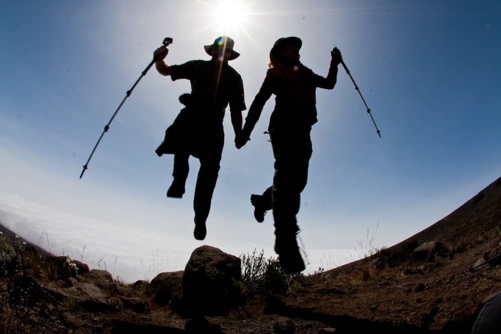 On the summit of Kilimanjaro