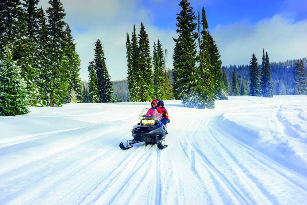 snowmobiling in sweden