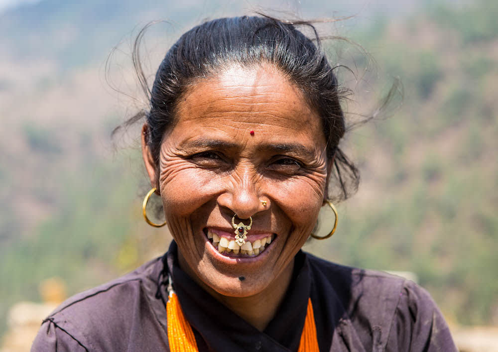 Nepali lady awaiting treatment