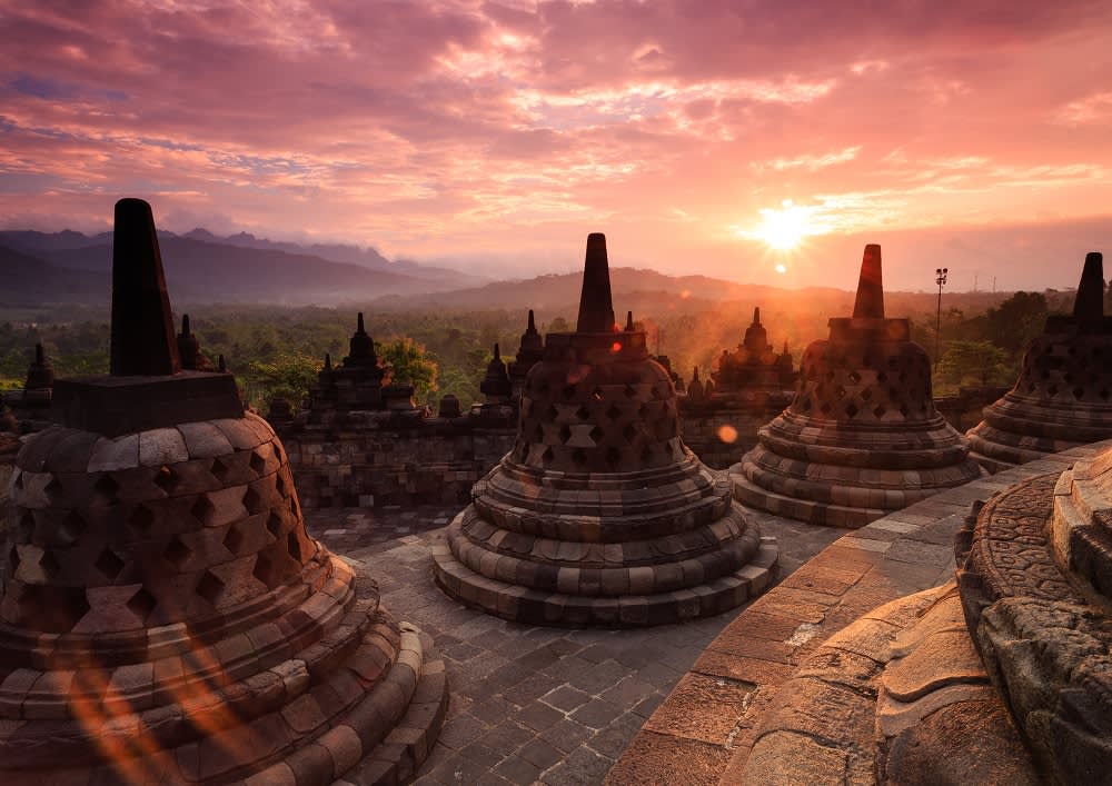 Sunrise at Borobudur Indonesia