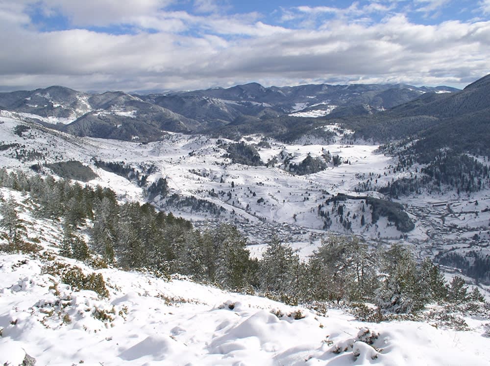 snow covered Bulgarian mountains