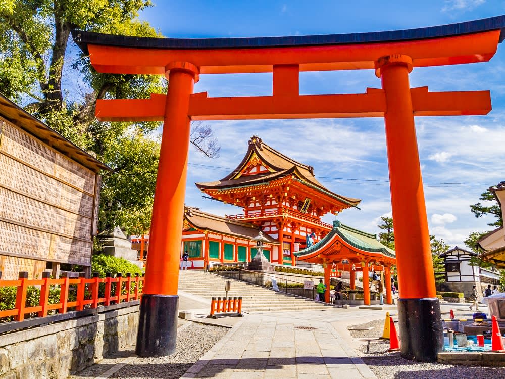The Fushimi Inara shrine in Kyoto