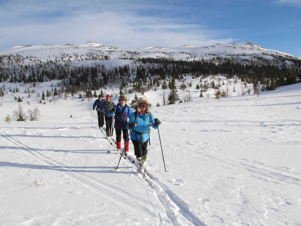 Cross-country skiing in Kvitavatn