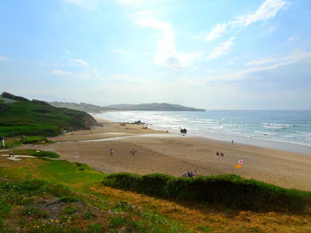 Overlooking a Spanish beach