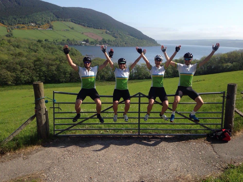 Our LEJOG team's spirits are still high even on day 9!