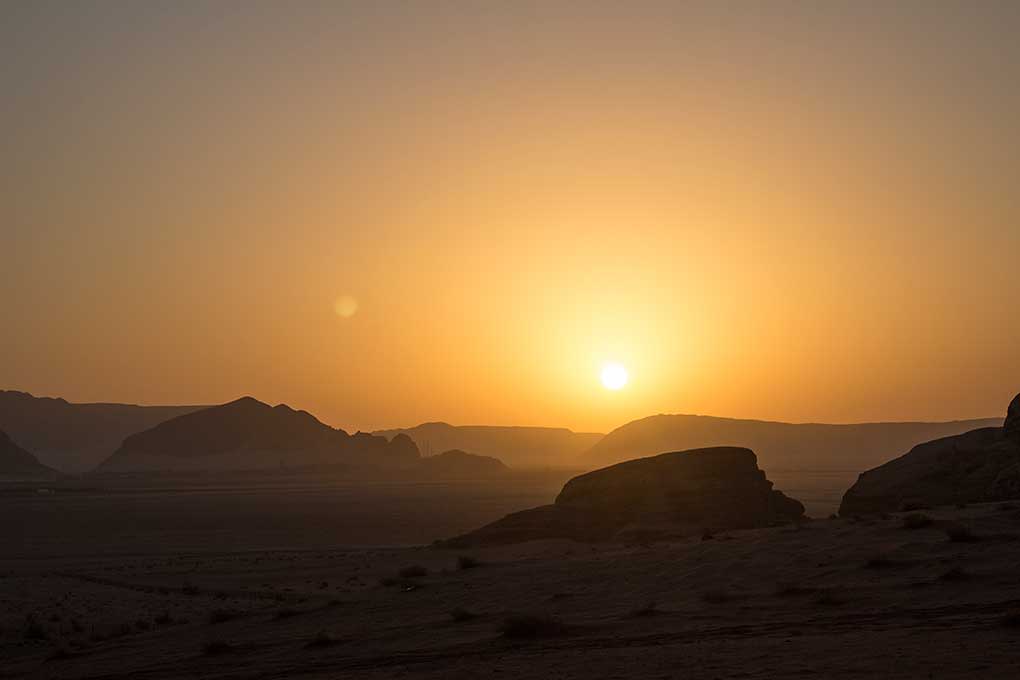 Sunset over Petra