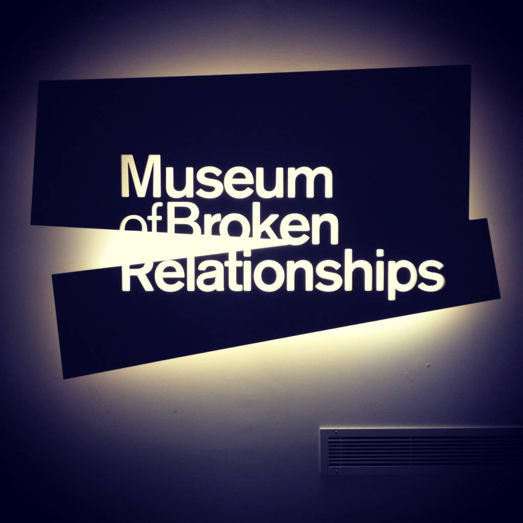 Museum of Broken Relationships sign