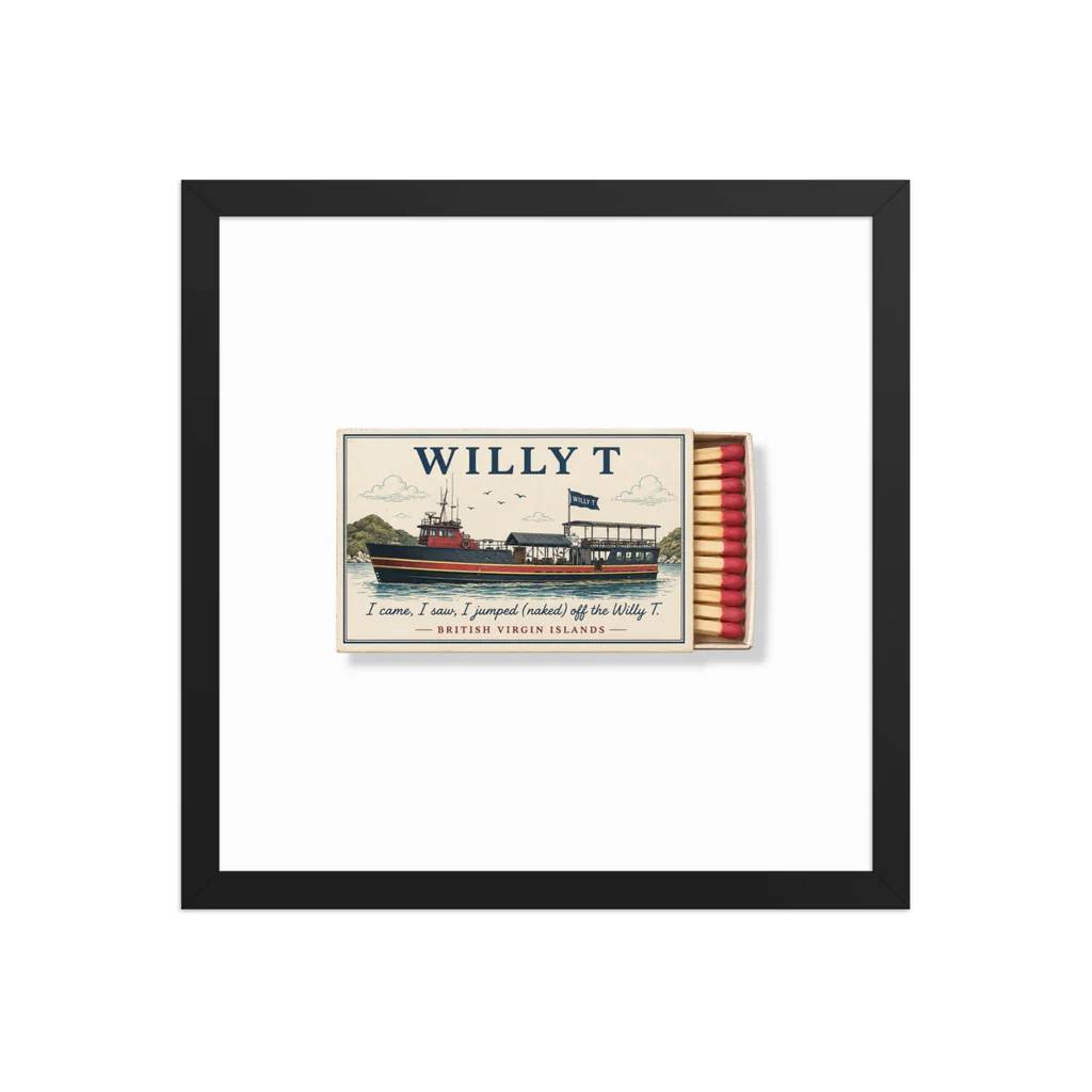 Willy T Matchbook print by MatchbookCityPrints