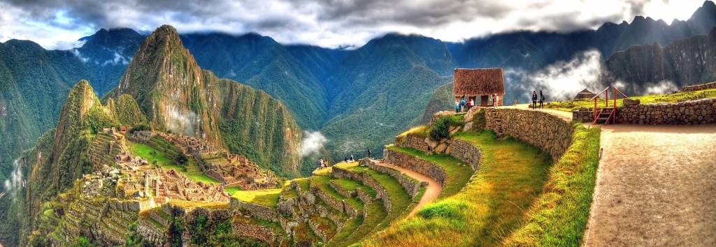 Panoramic HDR image of Machu Picchu, the lost city of the Incas, Peru, South America
