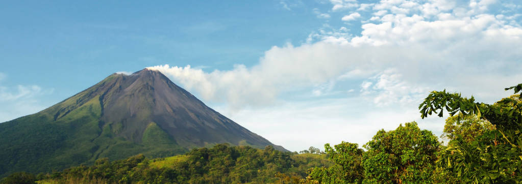 Arenal Volcano emitting smoke, Costa Rica