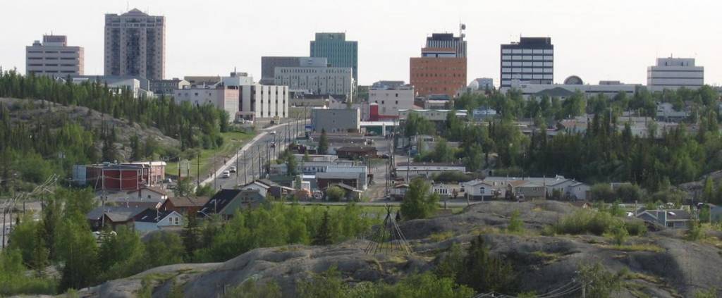 Downtown yellowknife. Photo Credit: wikipedia user: Trevor MacInnis
