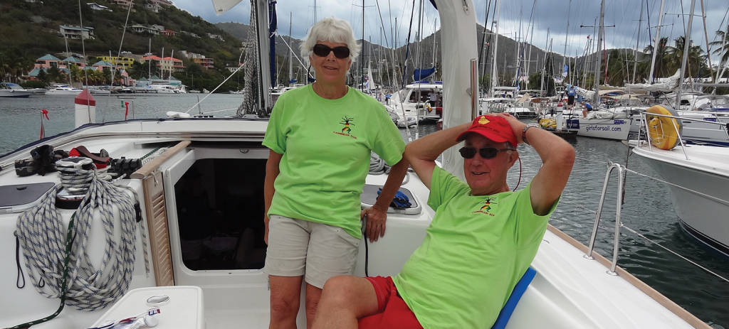 Dick and Pam Backstrom on Moorings 50.5