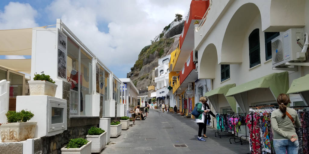 Outdoor shopping in Procida