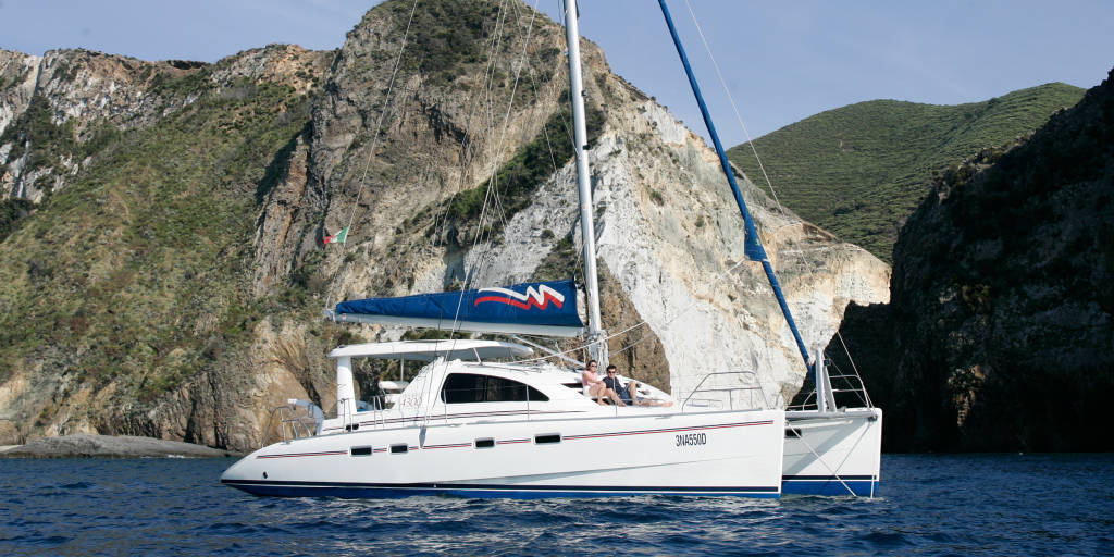 Moorings yacht sailing in Procida