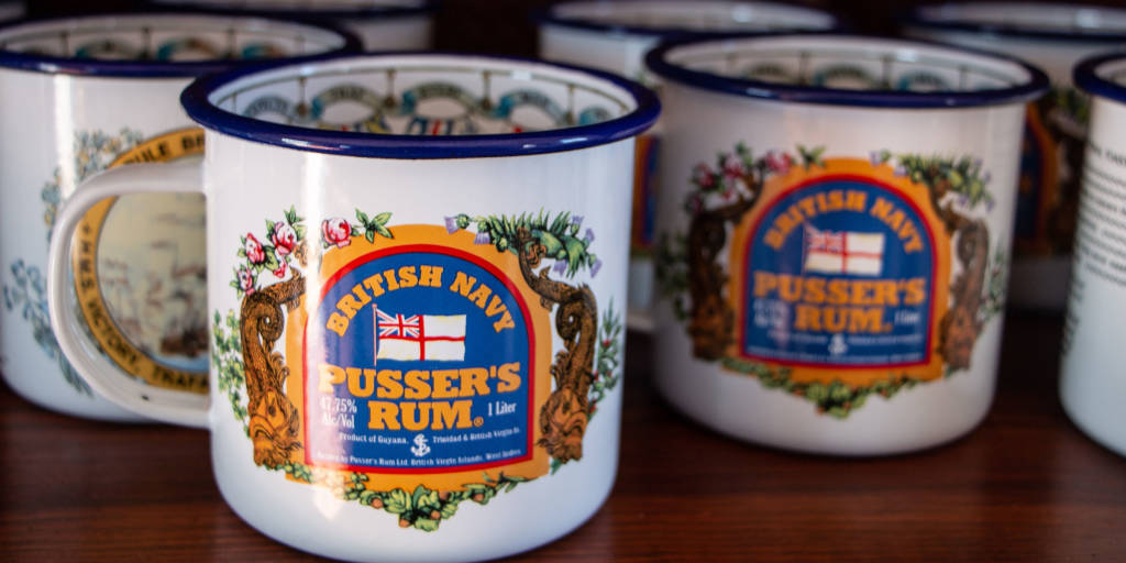 Pusser's Rum cups