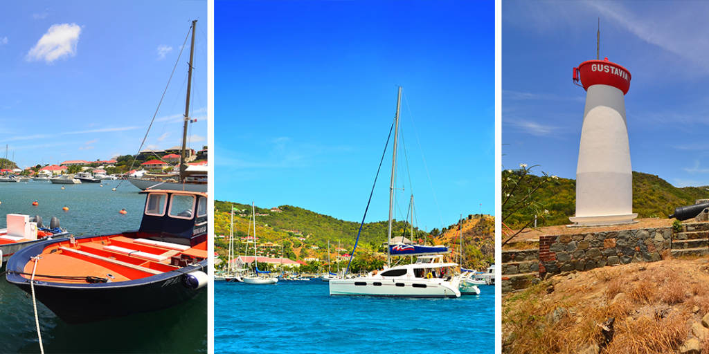 Exploring the designer boutiques of St Barts during a luxury yacht